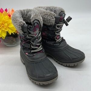 Cougar Gray Girls Winter Boots Sz 13 WRB6585C